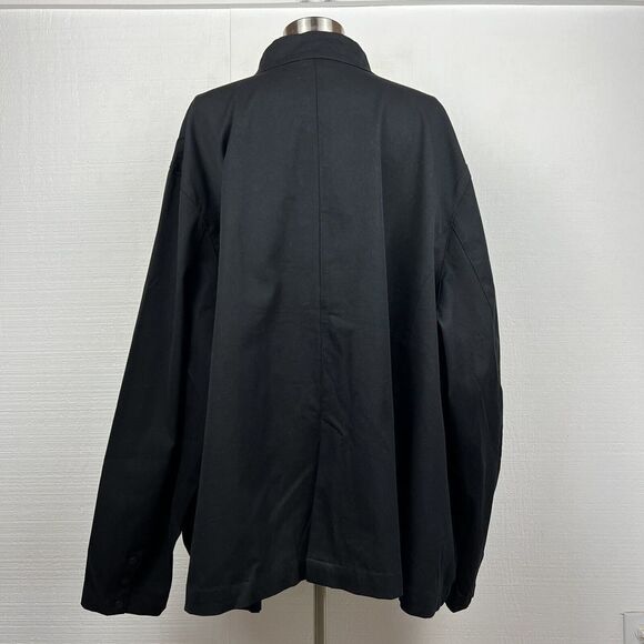 Universal Standard Willa Jacket 4XL Womens New Black Curved Twill Button Front - Picture 4 of 10